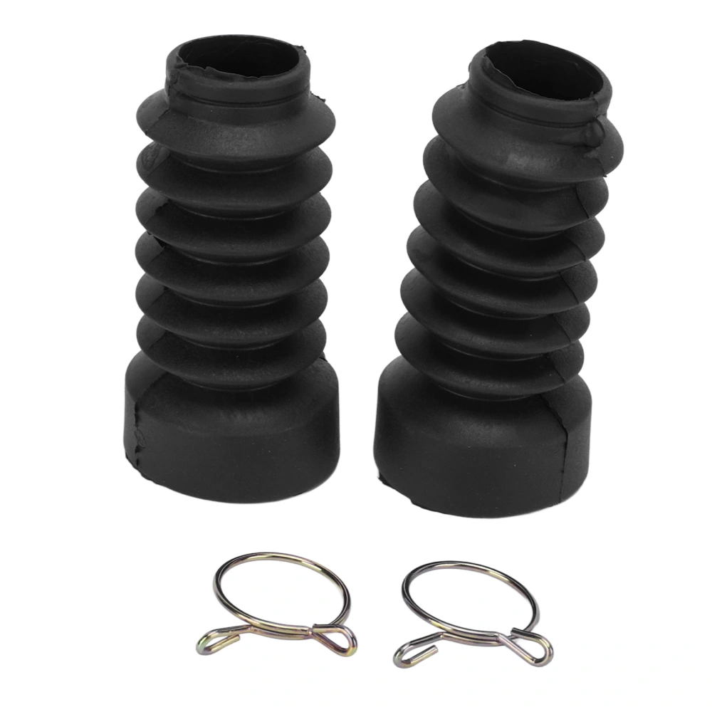 2PCS Motorcycle Front Shock Absorber Dust Cover Rubber Replacement for DIO 18/27/28/34/35Black