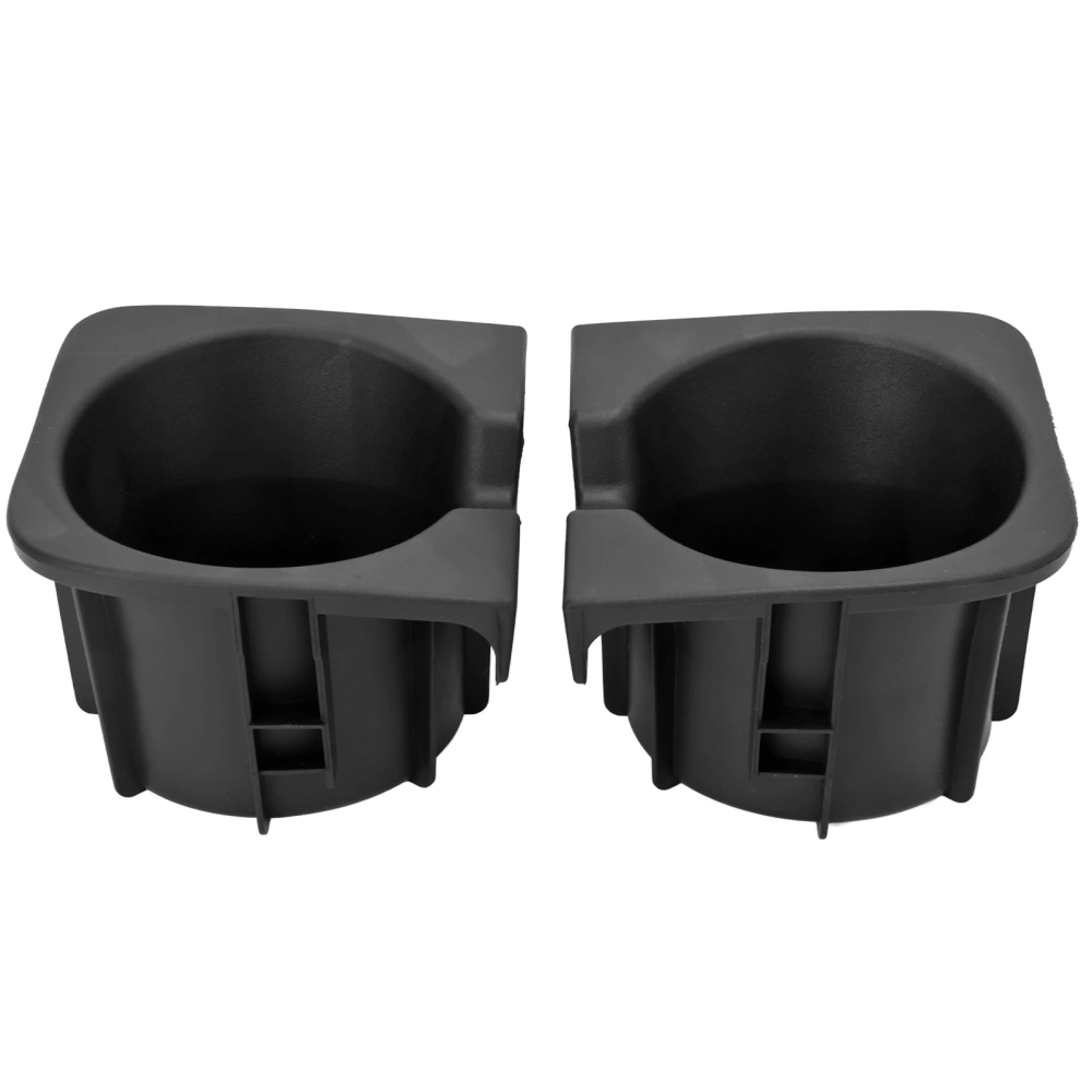 2pcs Center Console Insert Cup Holder Left Right Black Replacement for Tacoma 2005‑2017