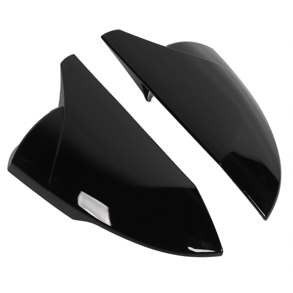 2pcs Door Rearview Mirror Cover Left Right ABS Stylish Replacement for Hyundai Elantra 21+(Black )