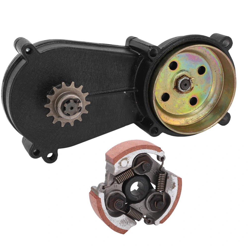 14T Clutch Drum Bell Housing Gear Box with Clutch for 47cc 49cc Mini Pocket Quad Dirt Bike ATV