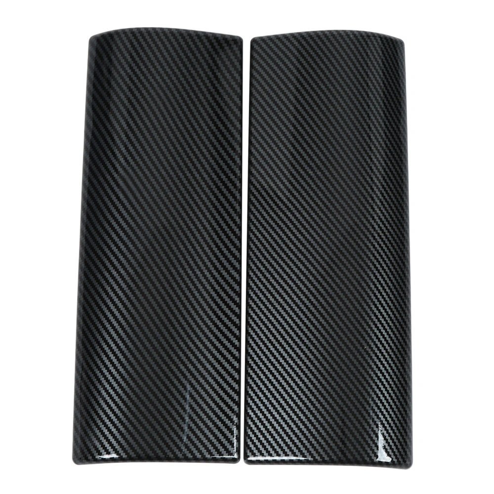 2 Pcs Carbon Fibre Style Car Interior Center Armrest Box Cover Trim Replacement for Mercedes Benz CClass 2022