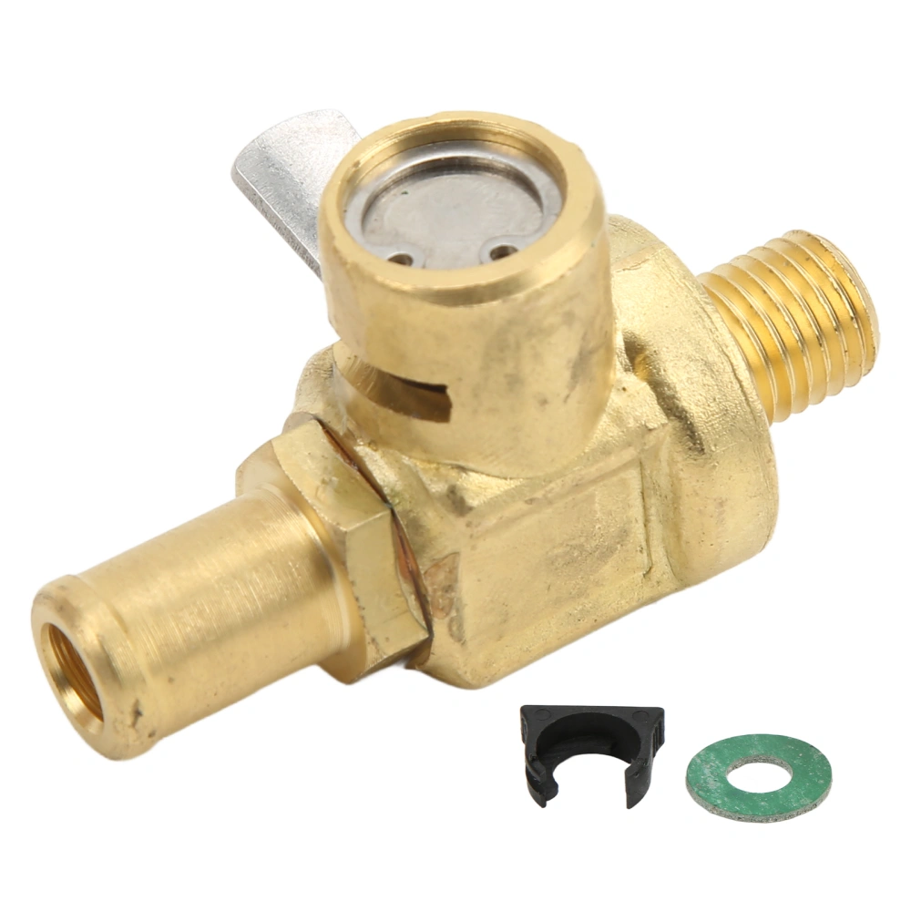 F124N Engine Oil Drain Valve with Nipple Metal M10‑1.25 Thread Practical One Touch Operation for Vehicles