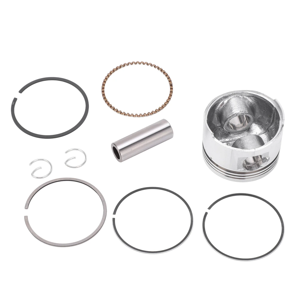 Piston Assembly Kit Steel Alloy Engine Piston Rings for GY6‑80CC Go Karts Scooters ATV UTV Motorcycles