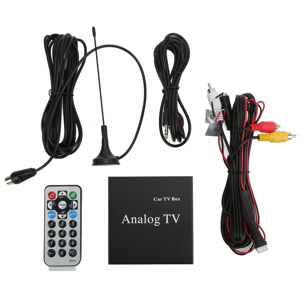 Car Analog TV Box Mobile DVD TV Signal Receiver PAL SECAM NTSC Full System OSD Menu Display