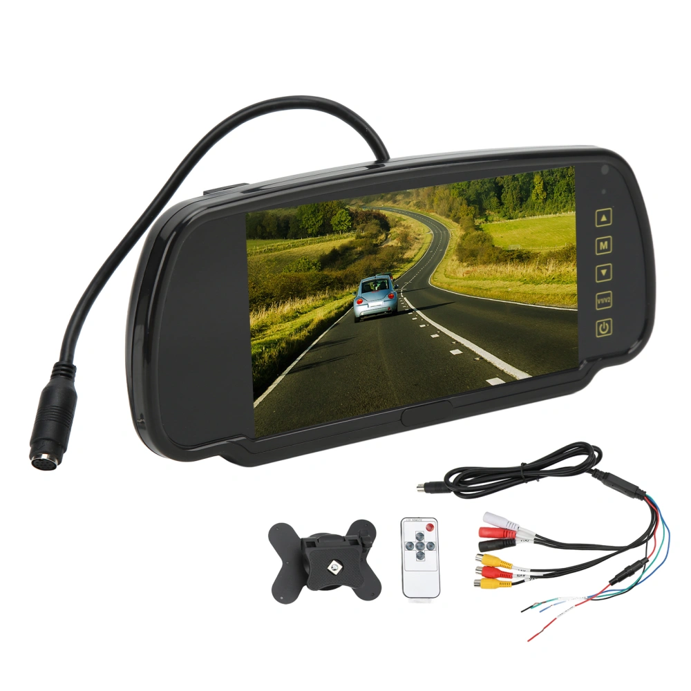 7in AHD Rear View Mirror Screen Monitor High Resolution Backup Camera with Remote Control