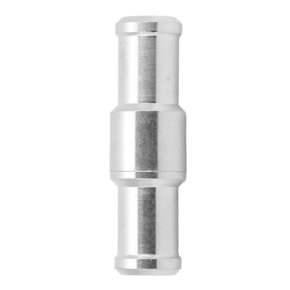 1 Way Nonreturn Check Valve Aluminium Alloy Silver for Water Oil Diesel Petrol Fuel Line12mm/0.47in