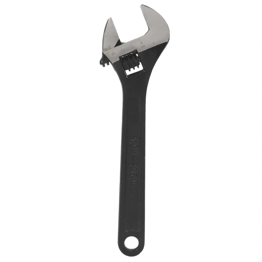 Jaw Adjustable Wrench 45 Steel Larger Knurl Hanging Hole for Professional Home Industrial10in/250mm