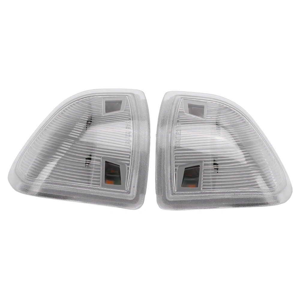 2pcs Side Mirror LED Turn Signal Light Left Right 68302828AA 68302829AA Replacement for Dodge Ram 1500 Truck 2011‑17Transparent White