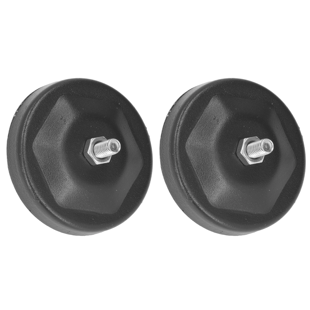 2pcs Magnetic Mounting Base Antiscratch Nondestructive Installation Black Universal for LED Light Bar Work Lamp