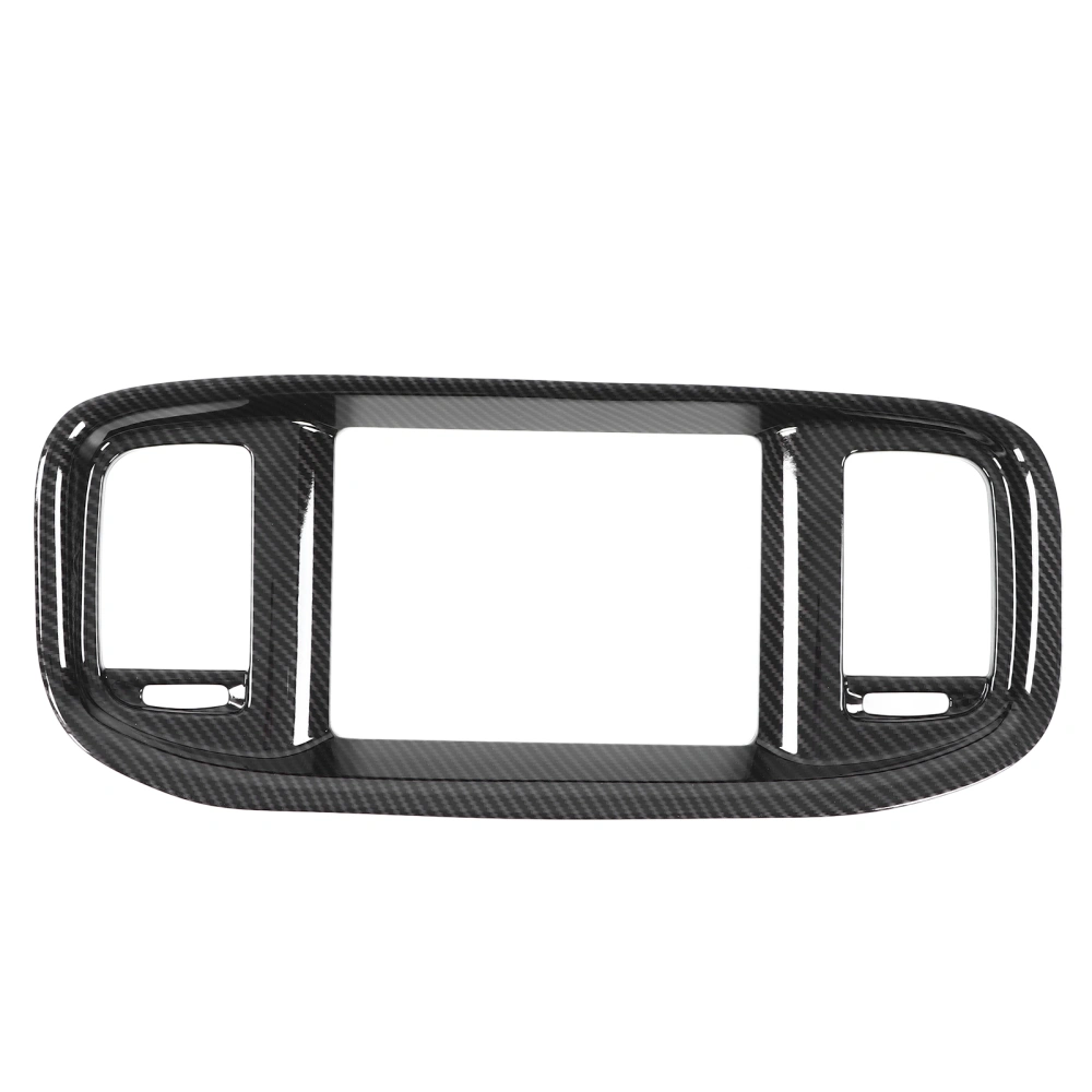 BuyWeek Carbon Fiber Style DVD Navigation Screen Frame Cover Trim Replacement for Dodge Charger 2015+