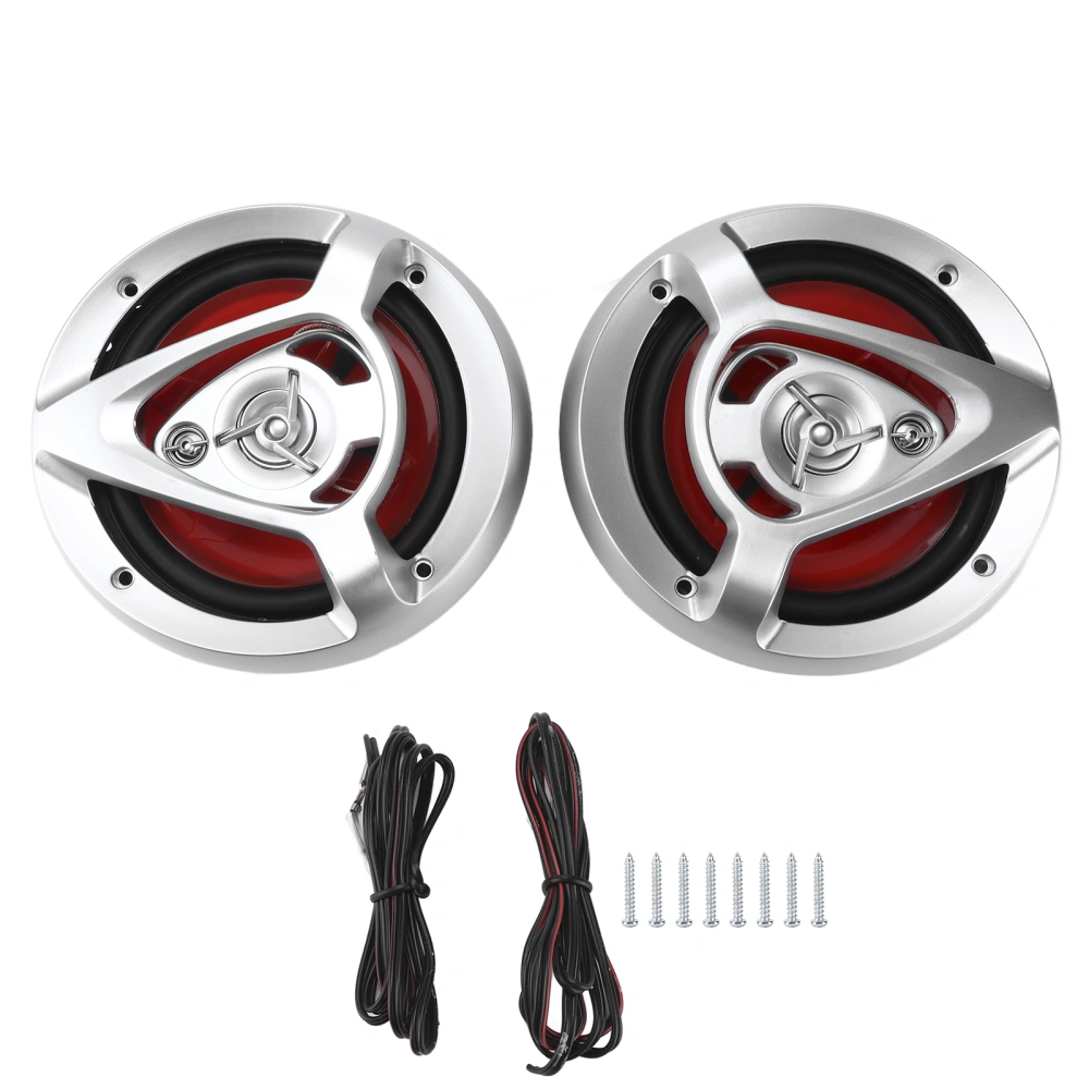 BuyWeek 2 Pcs 6.5in Car Coaxial Speaker Universal Full Frequency Tweeters for Auto Audio System