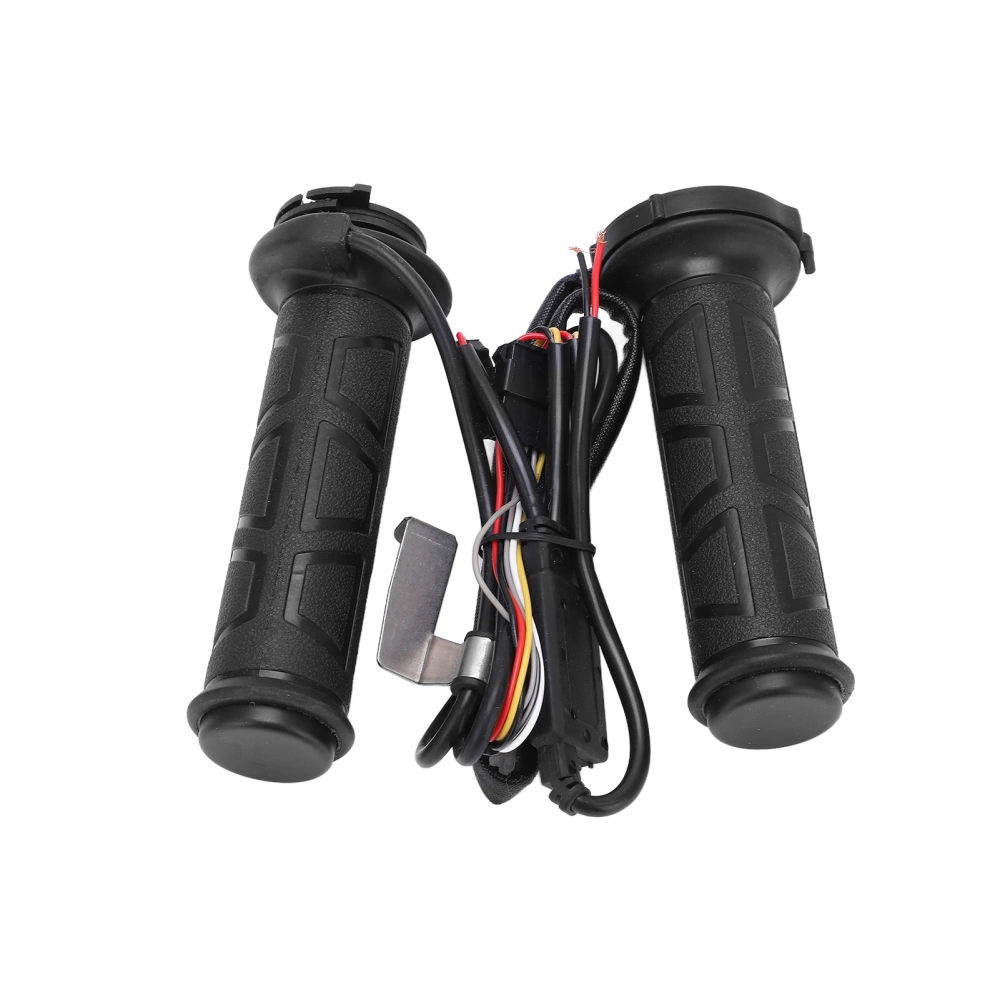 Pair Motorcycle Heated Grip 22mm/0.87in 50‑70℃ Intelligent Universal Black 12V Modification