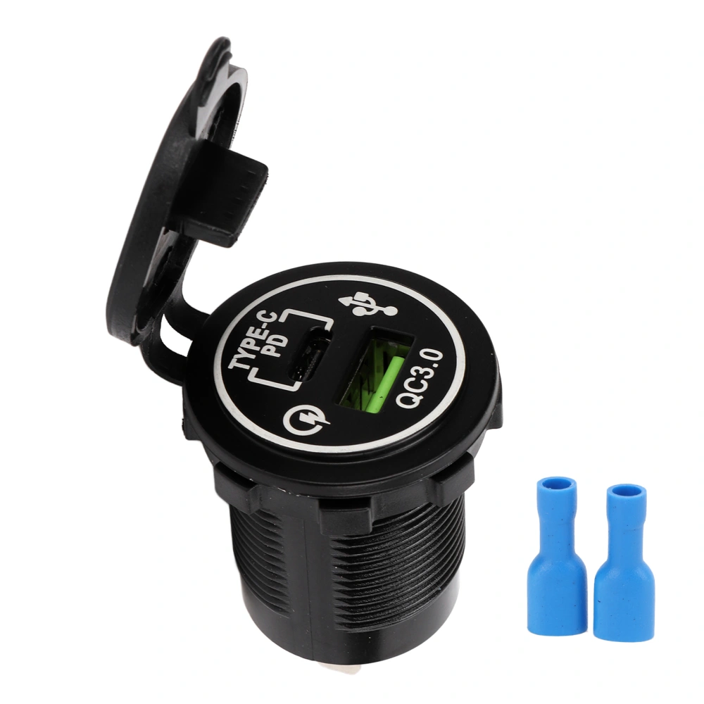 Modified Car Charger TPYE C+QC3.0 Fast Charging Dual Port Output High Current Full Protocol