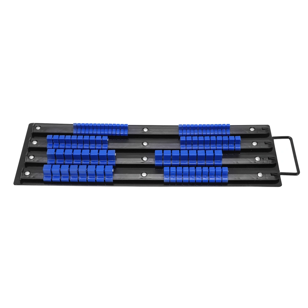 80pcs Socket Organizer Tray Multipurpose ABS 1/4in 3/8in 1/2in Auto Repairing Tools