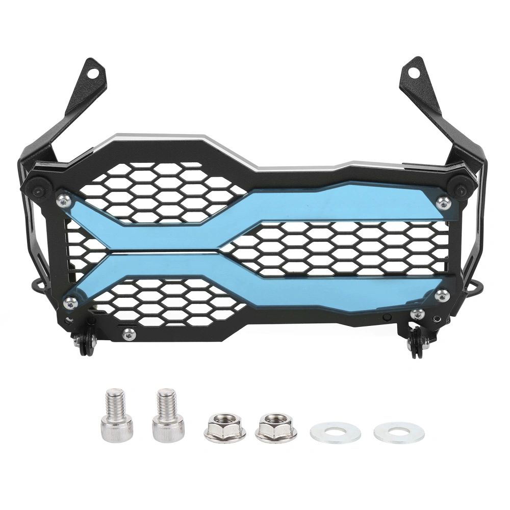 Motorcycle Front Headlight Grille Guard Cover Modification Replacement for R1250GS ADV 2021Blue