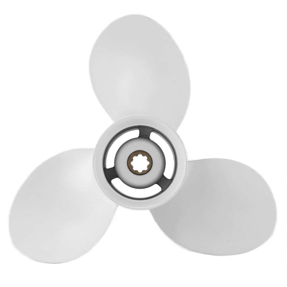 Outboard Propeller 3 Blades 9 1/4in Diameter 9in Pitch Aluminium Alloy Replacement for YAMAHA Engines 9.9‑15HP