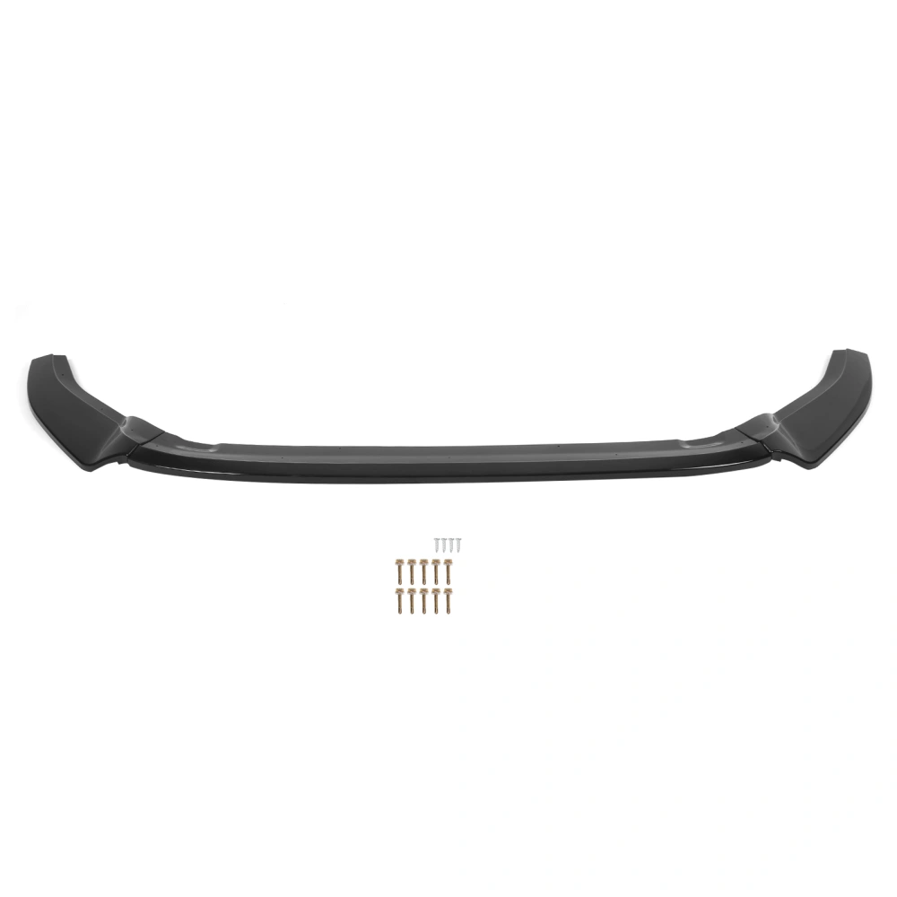 BuyWeek 3pcs for Maxton Style Front Bumper Splitter Lip ABS Replacement for MK7 R 2013‑2016Glossy Black