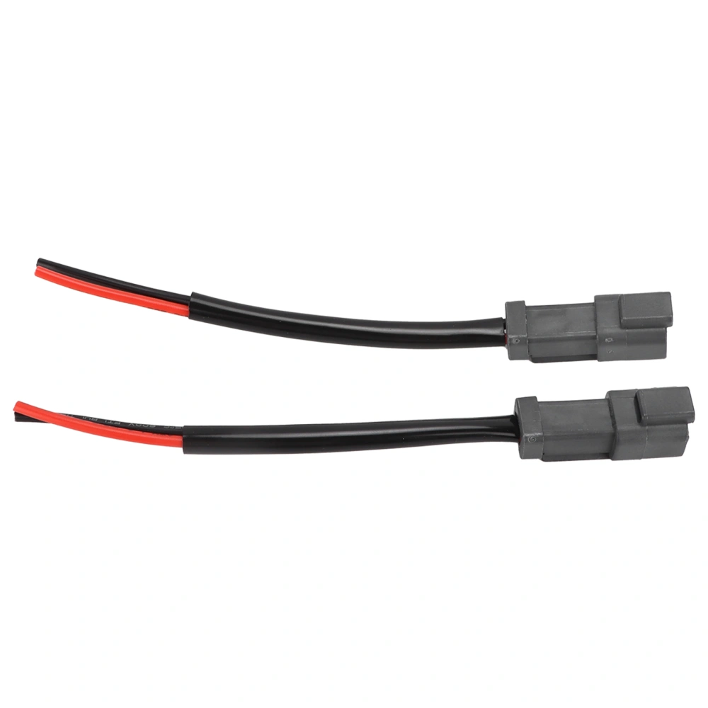 Pair DT Male Socket Harness Retrofit Connectors Wiring Universal for Headlight Fog Lamp 12V‑24V