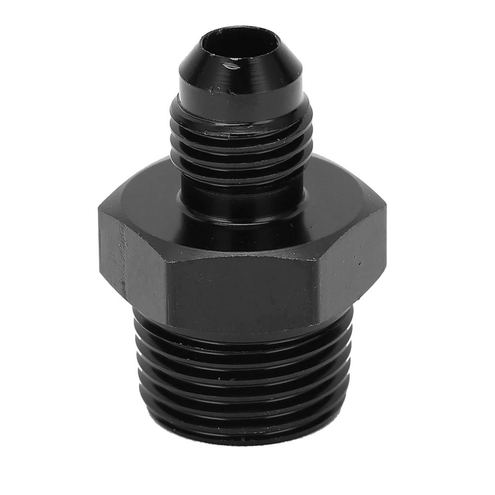 Fuel Line Straight Adapter 4 AN to 3/8 NPT Fluid Hose Fitting 6061‑T6 Aluminum Black Anodized