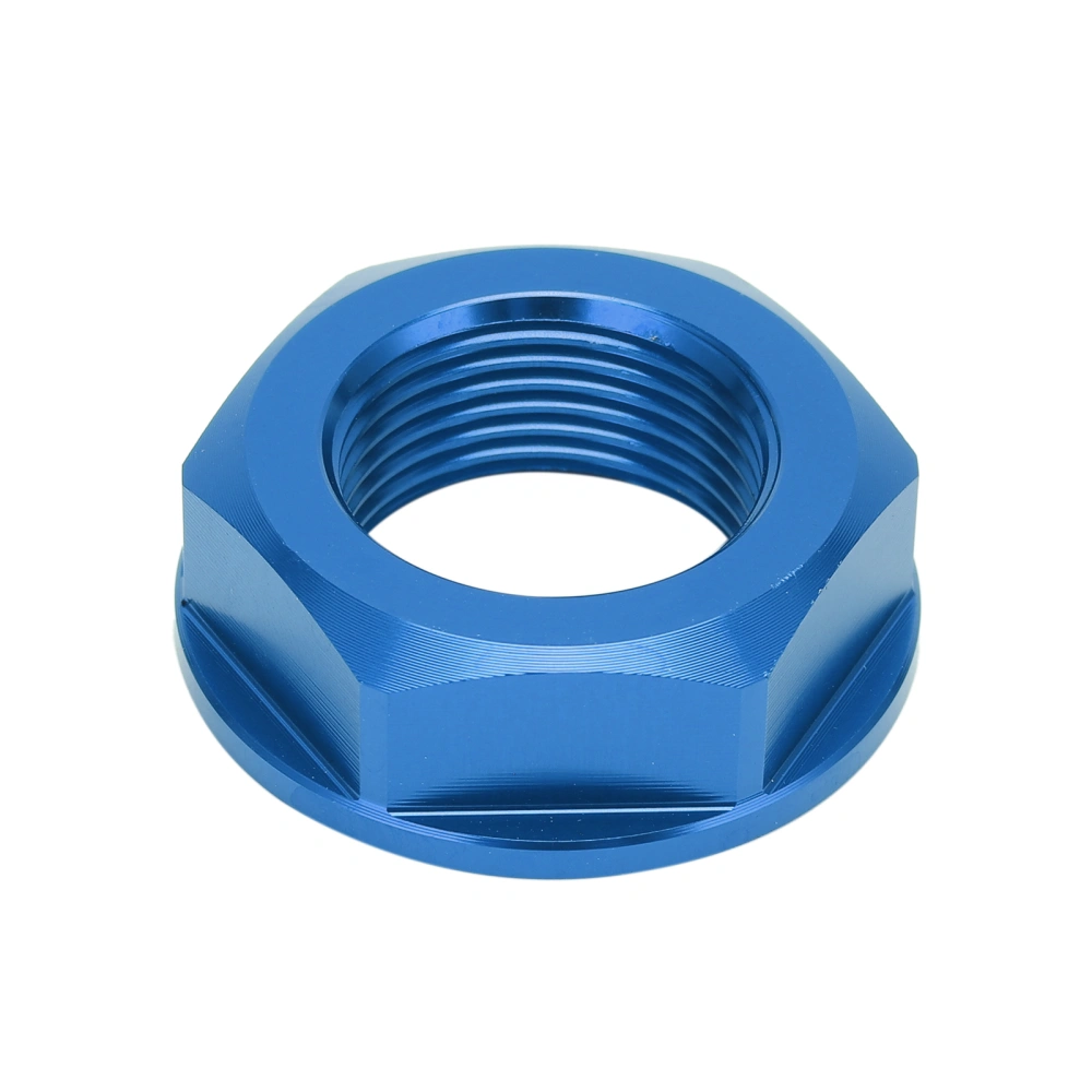 Motorcycle Rear Wheel Axle Nut M22x1.5 Aluminum Replacement for Kawasaki KX125 2003‑2008Blue