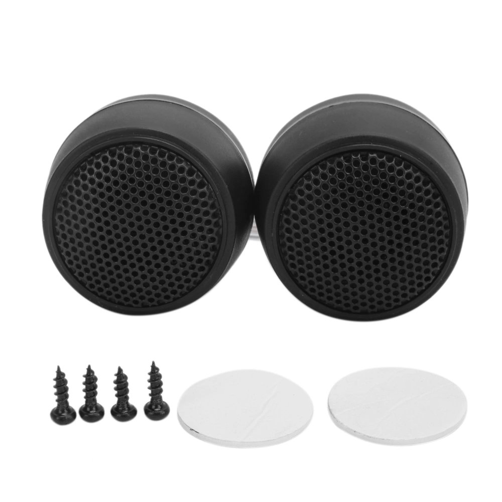 2pcs Dome Tweeter Speaker High Efficiency Clear Sound Audio Loudspeaker Universal for Car