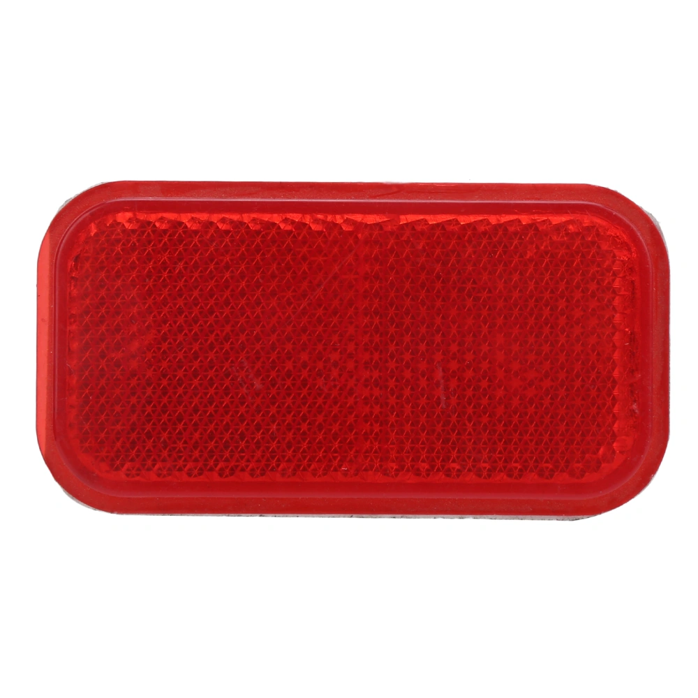 Night Safety Adhesive Reflector Body Red Trim Panel Rectangle Replacement for Automobiles Motorcycles