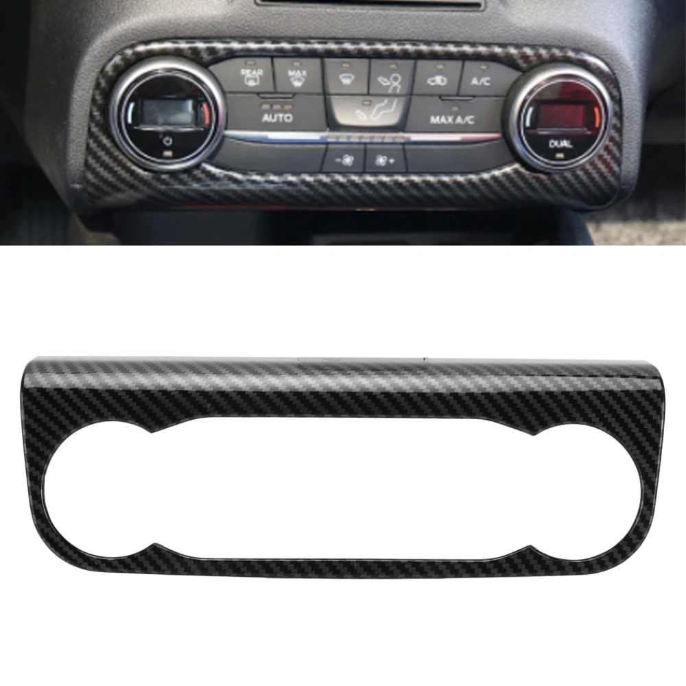 Air Conditioning Switch Trim Cover Carbon Fiber Style Replacement for Ford Focus 2019-2021