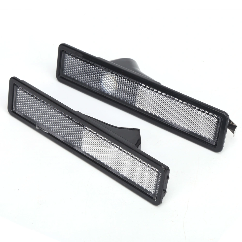 2pcs Car Front Side Marker Lights Housing 63141377849 Maintenance Replacement for E30 E32 E34White Lens