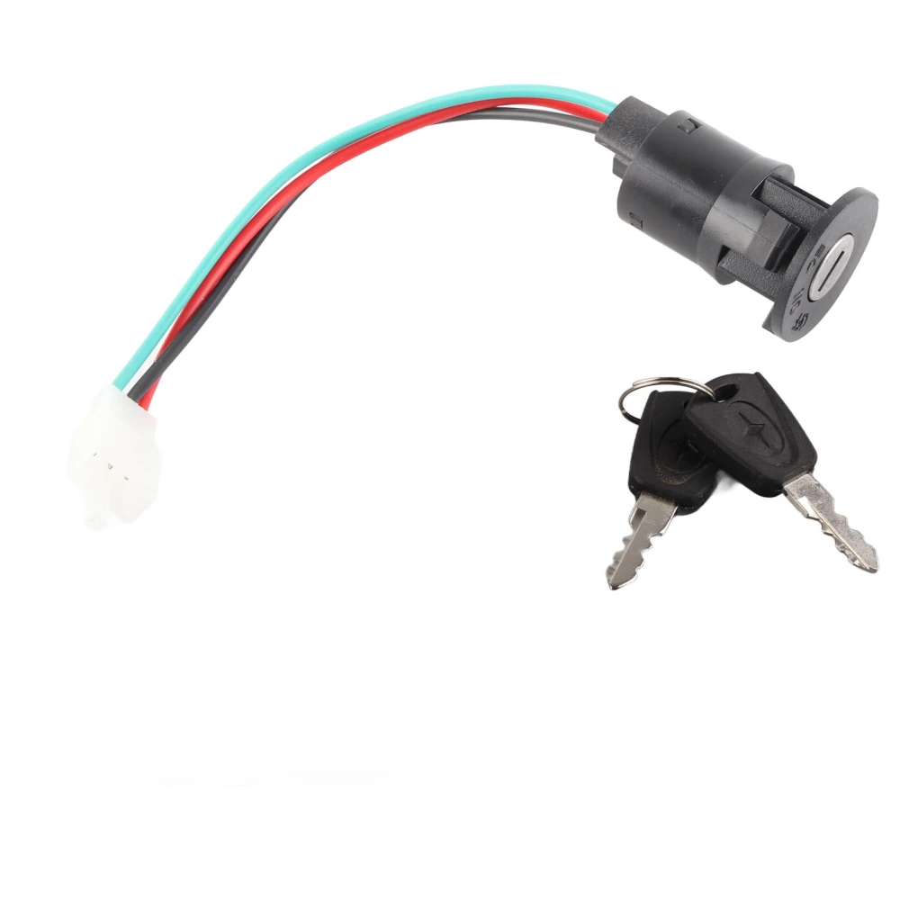 3 Wire Ignition Switch with 2 Keys Replacement for 50cc 70cc 90cc 110cc 150cc 200cc 250cc Go Kart ATV Dirt Bike