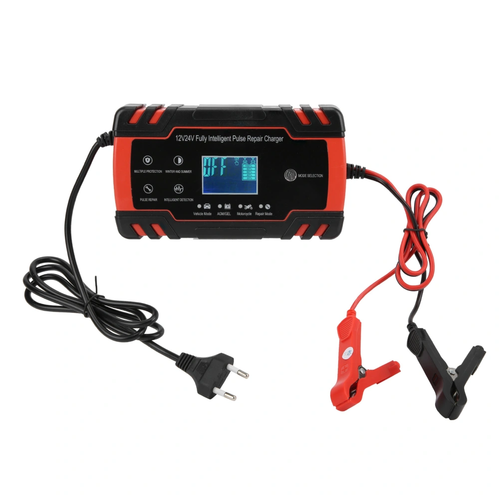 12V/24V 2-150Ah Battery Charger Repair Smart Automatic Charging for Car Motorcycle -240V