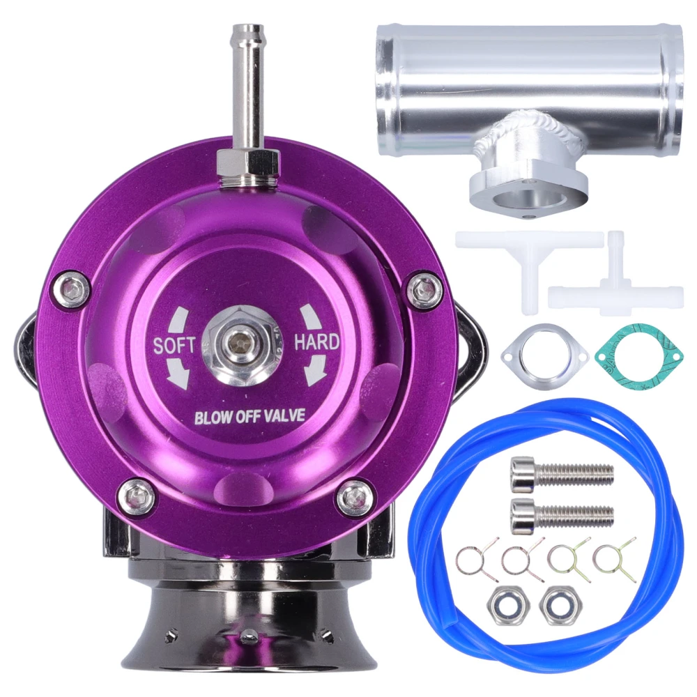 Aluminium Billet Turbo Blow Off Valve 2.5in Flange Pipe TypeRS Universal SDDBOVGRSBL FPG250(Purple )