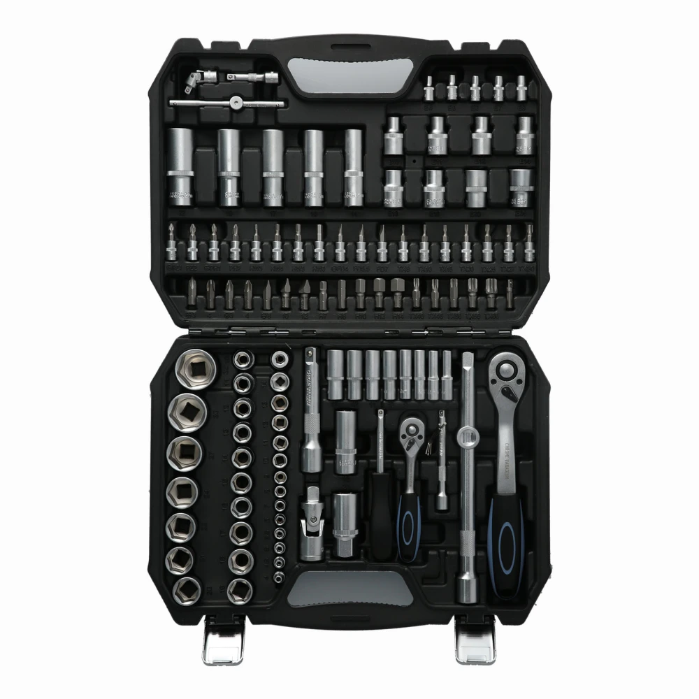 108pcs Ratchet Wrench Kit Drive Socket Set Auto Maintenance Repair for Cars Vans Trucks Caravans RVs Ships