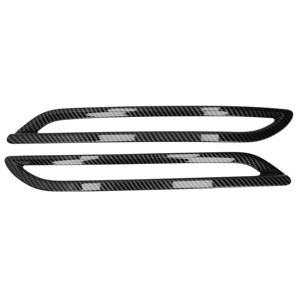 BuyWeek Pair of Rear Fog Light Frame Cover Trim Carbon Fiber Style Decor Fit for MK8 2020-2021