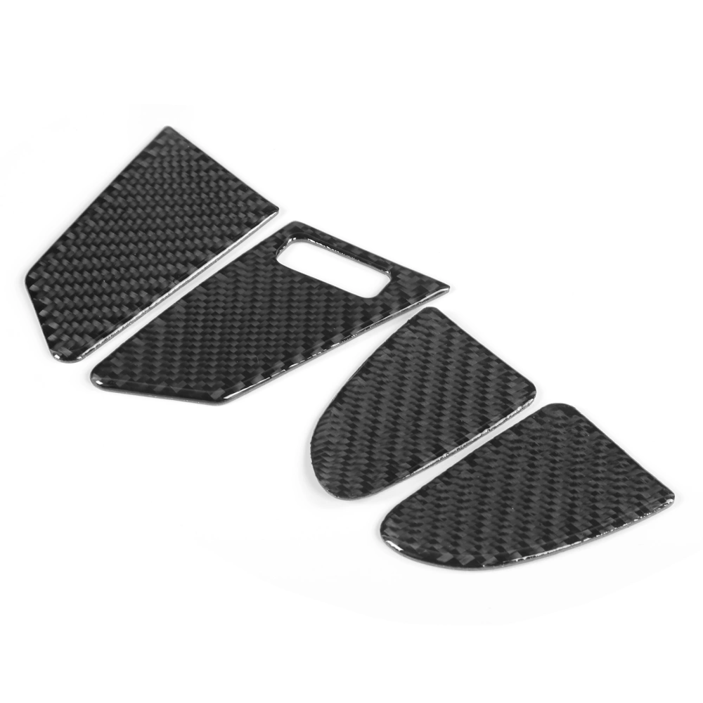 Car Door Lock Switch Panel Trim Cover Carbon Fiber Interior Decoration Fit for S60/V60Left Hand Drive