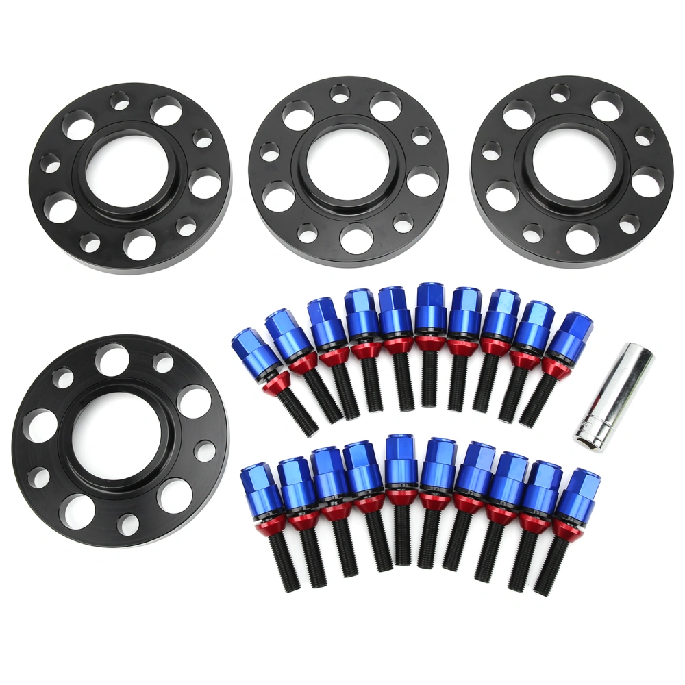 Hub Centric Wheel Spacers Staggered Kit with Bolts Sleeves Fit for 1 3 5 6 7 8 SERIESBlue