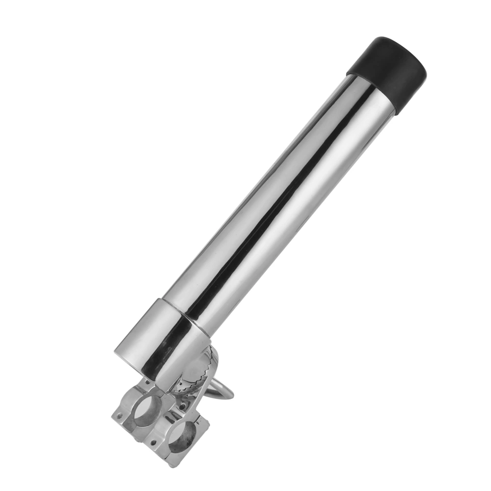 340mm Fishing Rod Holder Pole Support Bracket 360 Degree Adjustable 316 Stainless Steel Deck Mount for 25mm Steel Pipe