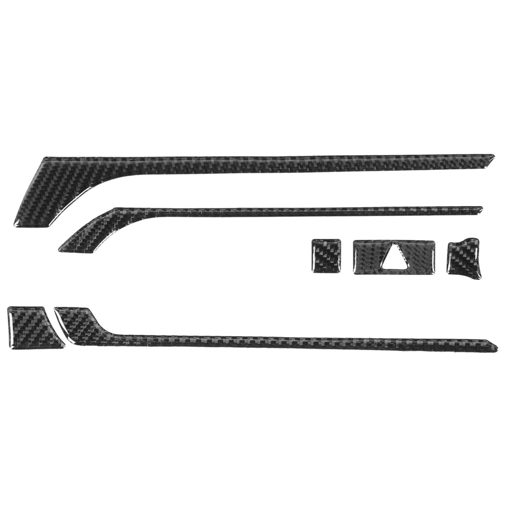 7pcs/set Navigation Panel Trim Central Control Air Vent Decor Carbon Fiber Fit for Mazda MX-5 ND/Roadster ND 16-20RHD