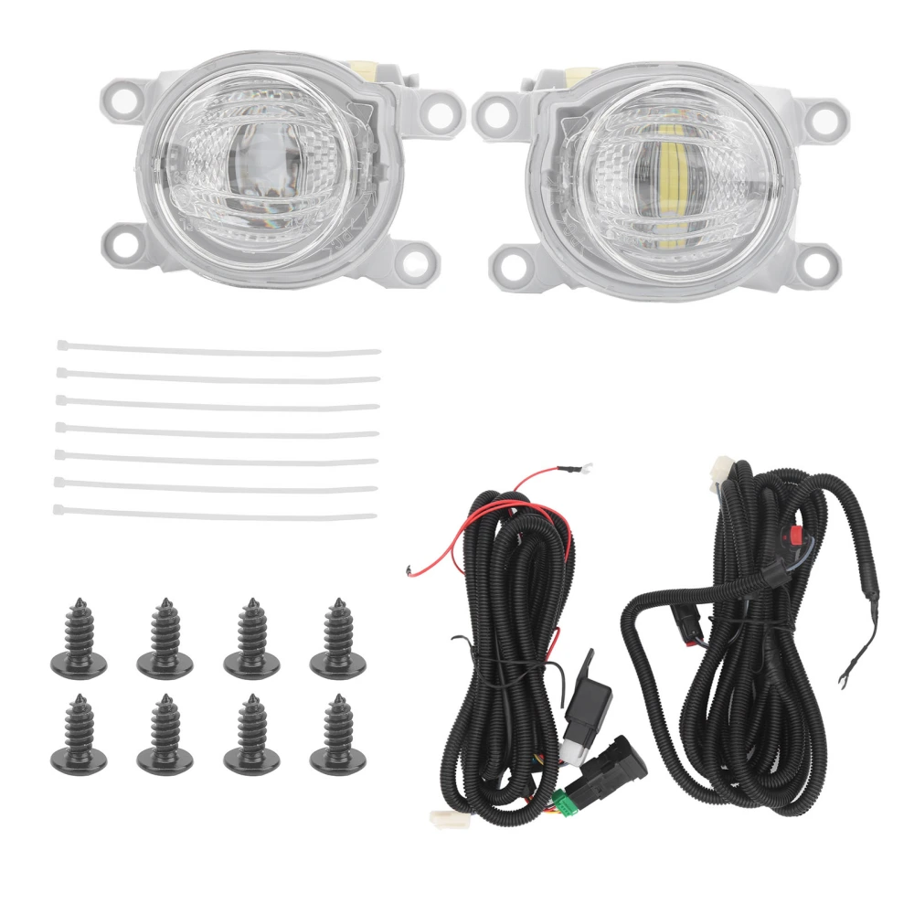 BuyWeek 2Pcs Front LED Foglight Bumper Headlight Fog Lamp W/Switch Fit for Corolla E210 2019‑2020