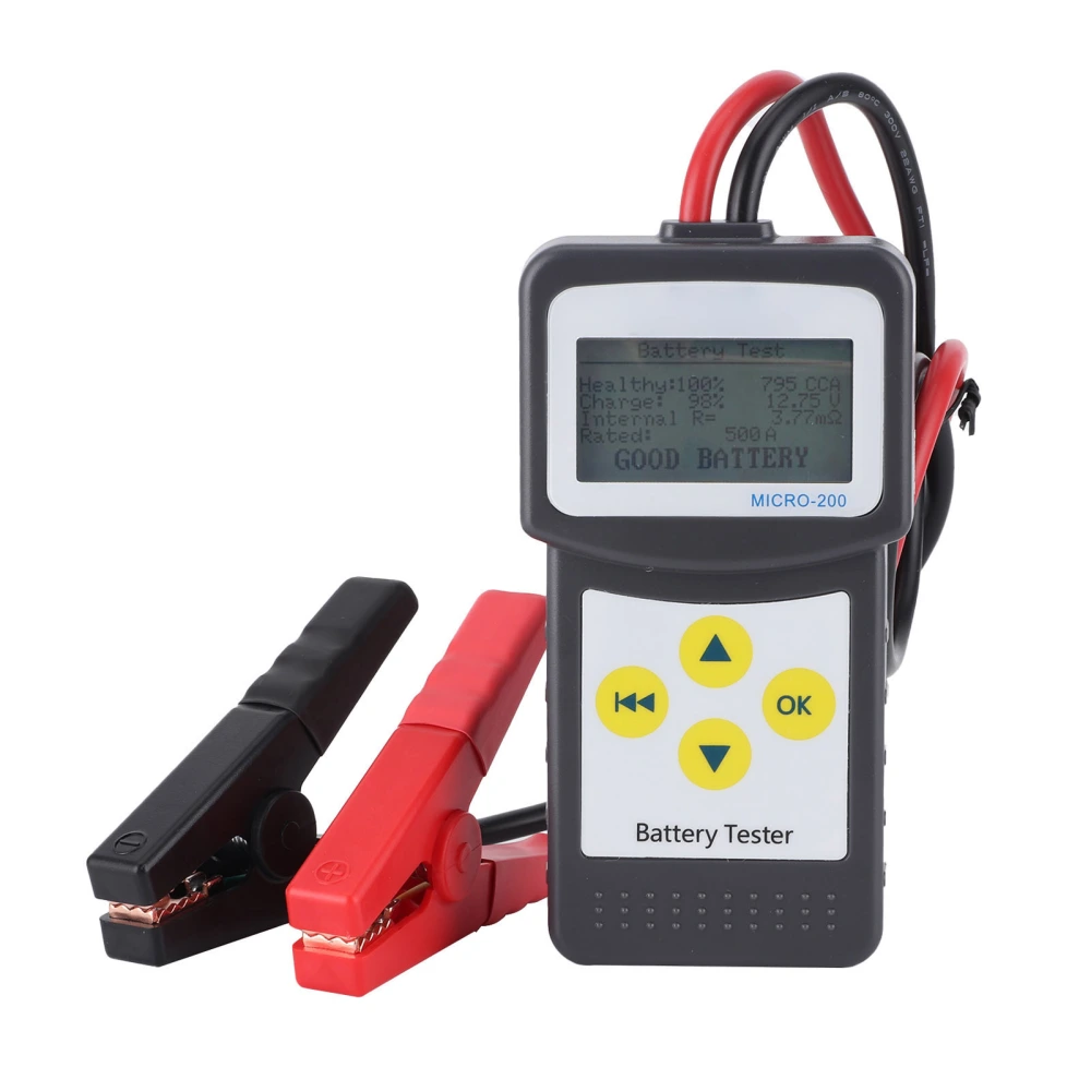 MICRO‑200 12V Car CCA Battery Tester Capacity Analyzer with USB Interface Auto Diagnostic Tool