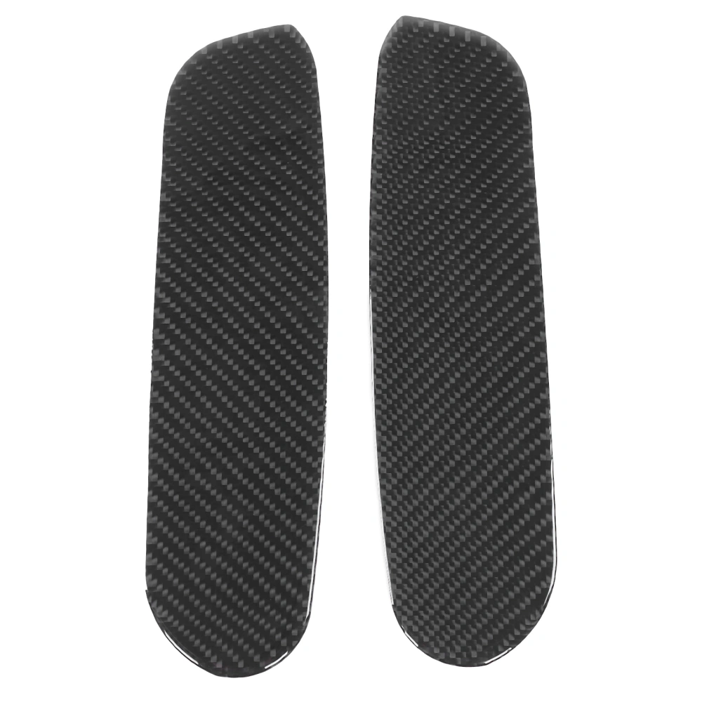 2Pcs Interior Front Door Pillar Panel Cover Trim Carbon Fiber Fit for RAV4 2015‑2019