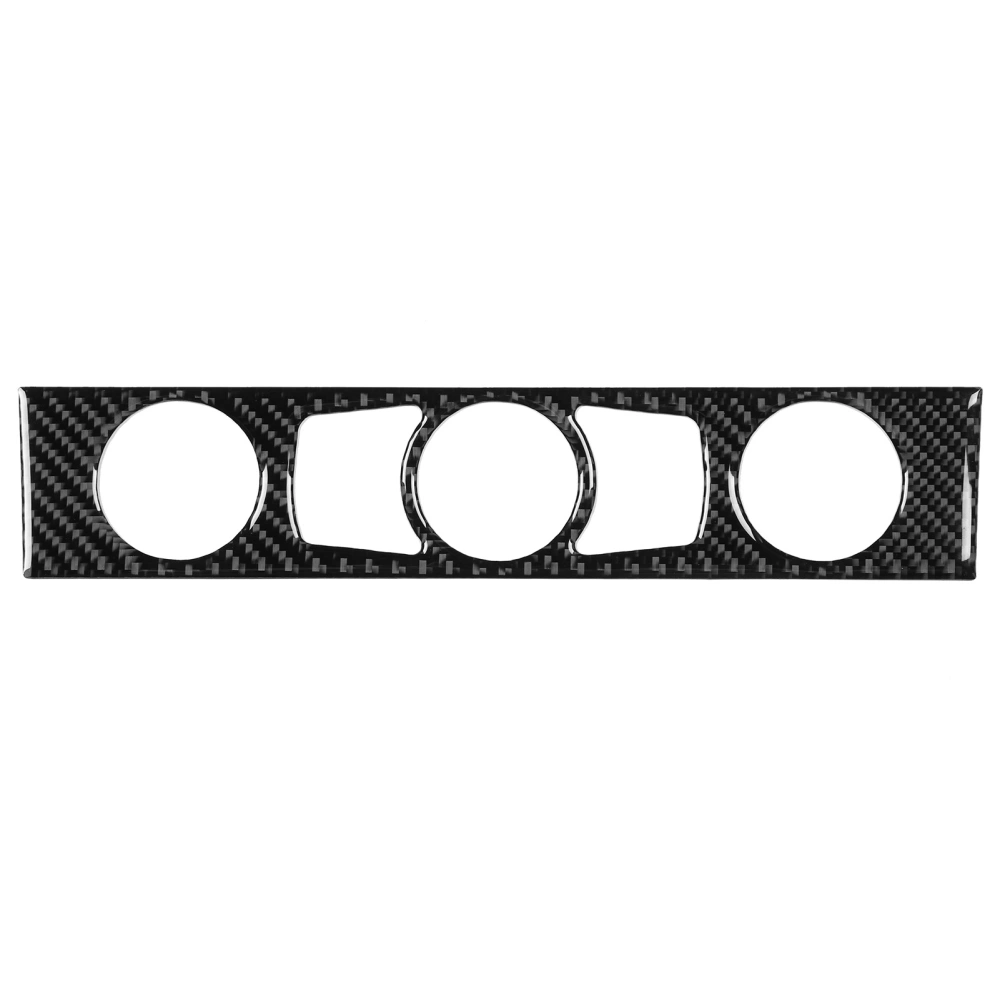 Air Condition Button Panel Trim Cover Soft Carbon Fiber Decor Fit for 5 Series E60/E61 2004-2010