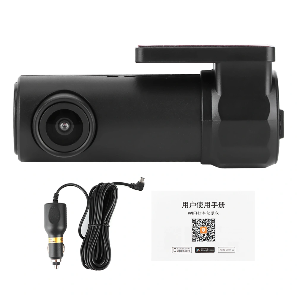 1080P WiFi Car DVR Camcorder 170° FHD Lens Dash Cam Video Recorder Driving Camera APP Loop Recording