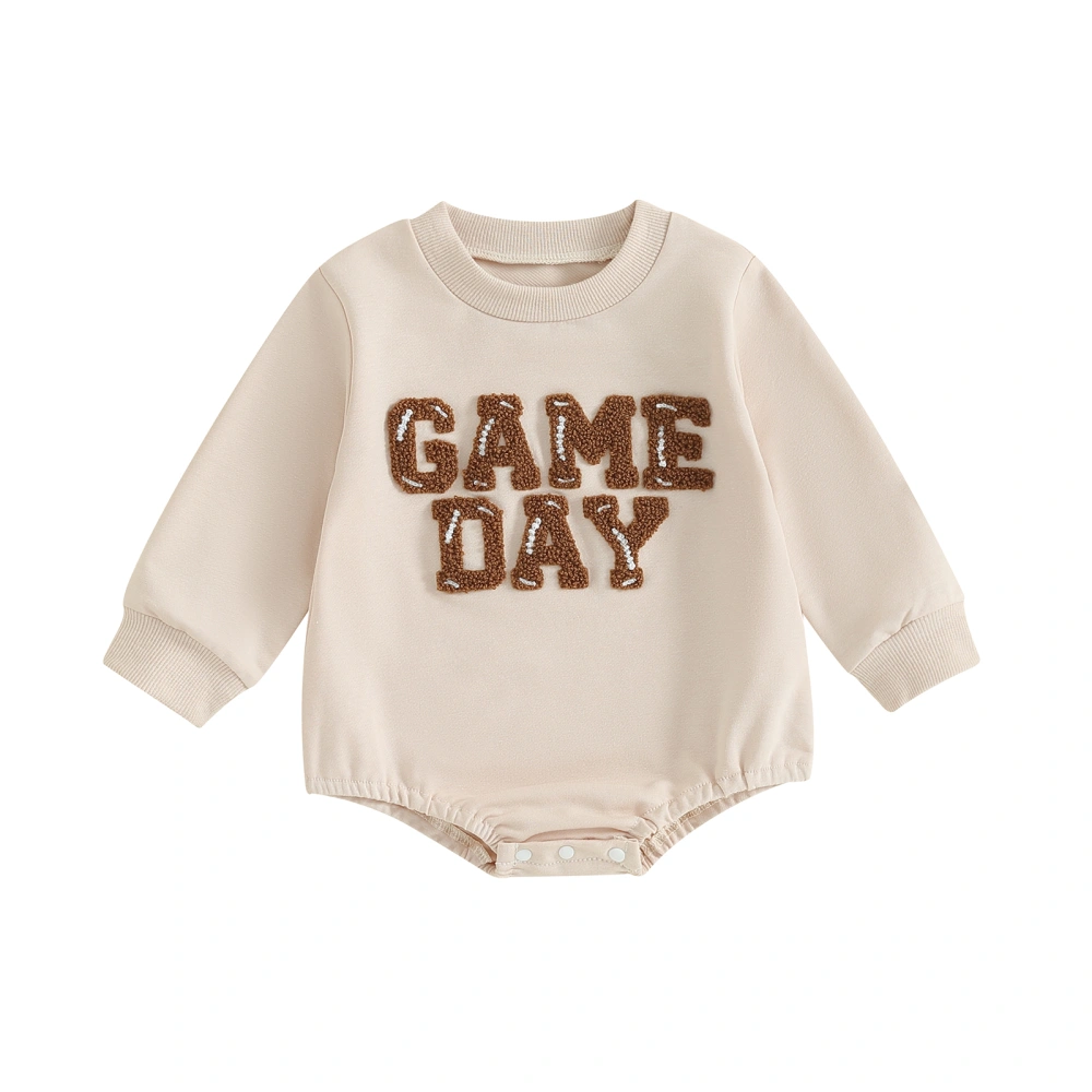 Baby Boys Girls Sweatshirts Rompers Letter Embroidery Jumpsuits