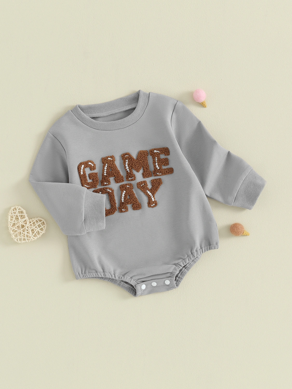 Baby Boys Girls Sweatshirts Rompers Letter Embroidery Jumpsuits