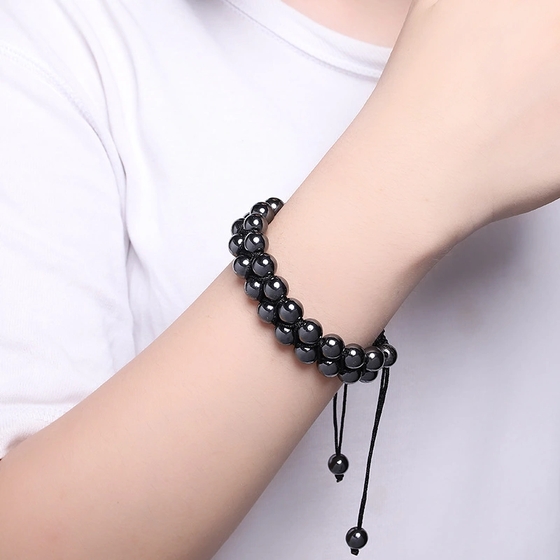 Black Magnet Ebony Beaded Magnet Bracelet