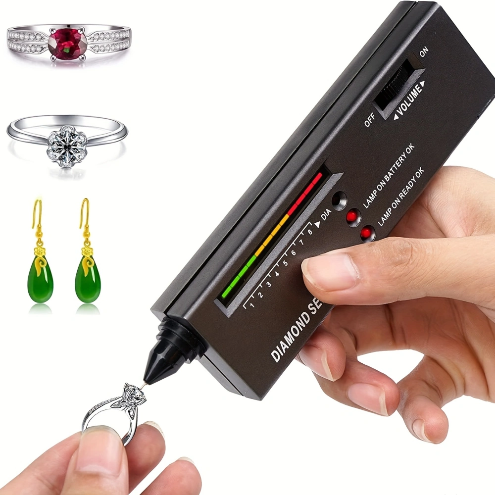 1pc Professional Diamond Tester, Gem Tester Pen Portable Electronic Diamond Tester Tool For Jewelry Jade Ruby Stone Identification Hardness Test Tool