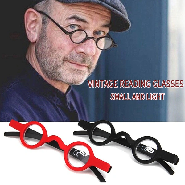 Mini Reading Glasses Small Round Frame Reading Glasses Round Frame Glasses Color Matching Reading Glasses for Elderly