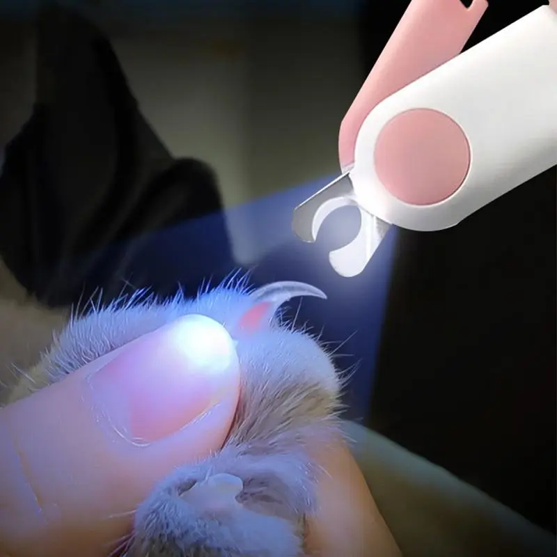 Professional Cat Nail Clipper Cat Cutter Scissors with Light Pet Nail Clipper for Cat Dog Grooming Claw Scissors Pet Products