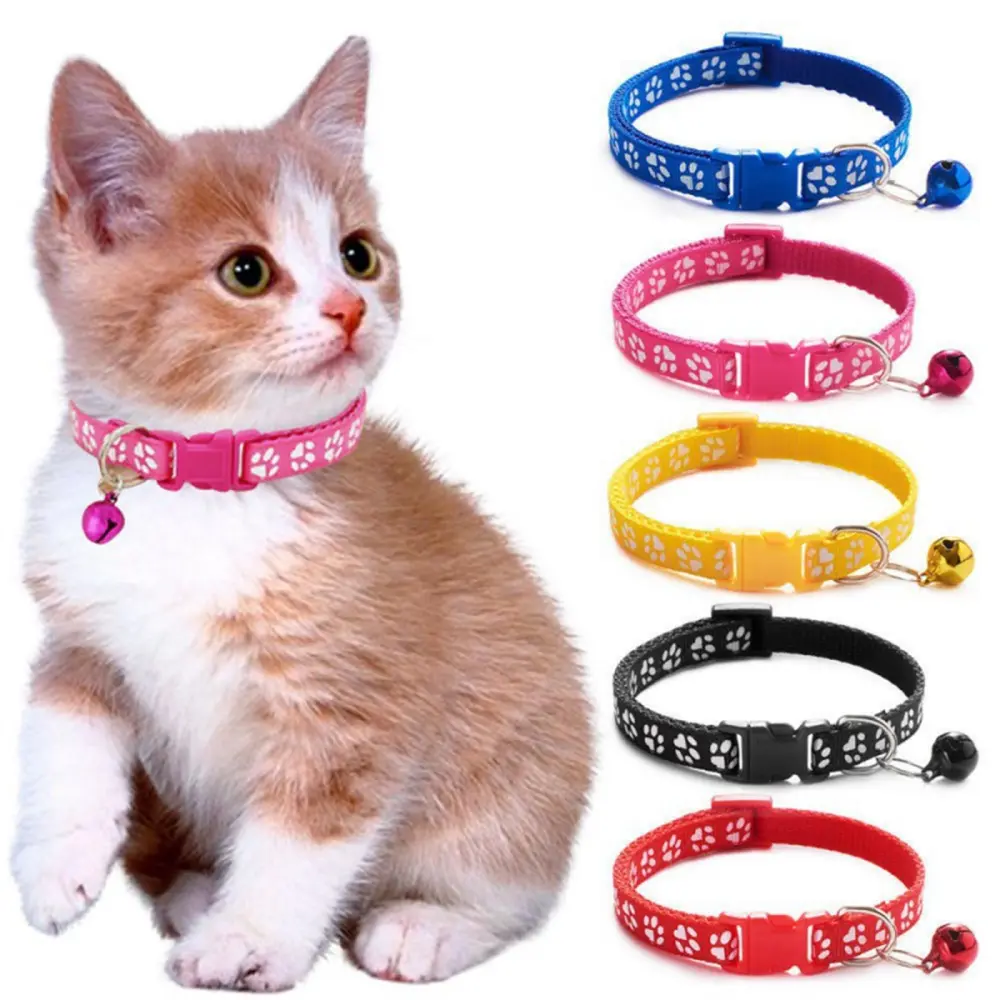 Cat And Dog Collar Printed Collar Collar With Bell Pet Collar