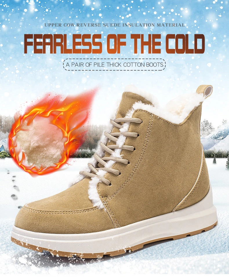 2023 new fleece casual snow boots